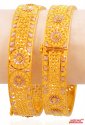 22Kt Gold Two Tone Kada (2 Pc) - Click here to buy online - 4,733 only..