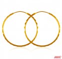 22 Kt Gold Hoop Earrings - Click here to buy online - 458 only..