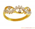 Elegant Ladies Diamond Ring 18K  - Click here to buy online - 1,420 only..