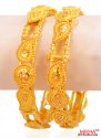 22Kt Gold Fancy Kada (2 Pc) - Click here to buy online - 5,136 only..