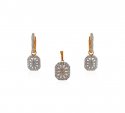 Click here to View - 18Kt Gold Diamond Pendant Set  