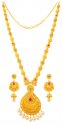 22karat Gold Long Necklace Set - Click here to buy online - 8,755 only..