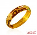 Click here to View - 22kt Gold Meenakari Band For Ladies 