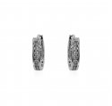 18Kt White Gold Diamond Earrings - Click here to buy online - 1,062 only..