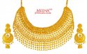 Click here to View - 22Kt Gold Necklace Earring Set 