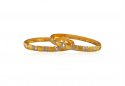 22k Gold Two Tone Baby Bangle - Click here to buy online - 1,212 only..