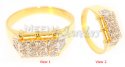 18 Kt Yellow Gold Diamond Ring - Click here to buy online - 1,738 only..