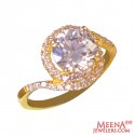 22Kt Gold Signity Designer Ring