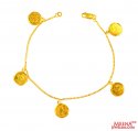 22Kt Gold Ginni Bracelet - Click here to buy online - 553 only..