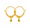 22karat Gold Hoop Earrings - Click here to buy online - 145 only..