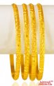 22 Karat Gold Bangles Set (4 PCs) - Click here to buy online - 4,163 only..