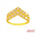Click here to View - 22Kt Gold CZ Ring 