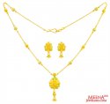 Click here to View - 22kt Gold Fancy Necklace Set 