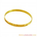 22kt Plain Gold Baby Bangle - BjBa7040 - 22k Gold Indian Baby Bangle ...