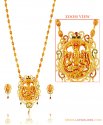Click here to View - 22K Designer Temple Necklace Set 