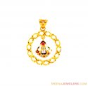 22k Gold Lord Balaji Pendant - Click here to buy online - 443 only..