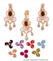 22k Exclusive Changeable Stones Set - Click here to buy online - 4,280 only..