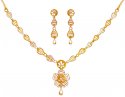 22kt Gold Necklace Earring Set  - Click here to buy online - 1,934 only..