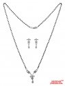 Click here to View - 22 kt white gold Mangalsutra Set 