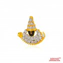 22 kt Gold Balaji Pendant - Click here to buy online - 507 only..