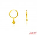 22Kt Gold Fancy Hoop Earrings