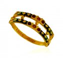 22Kt Gold Meenakari Ring  - Click here to buy online - 282 only..
