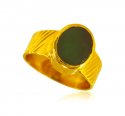 22 Kt Gold Emerald Stone Ring - Click here to buy online - 1,444 only..