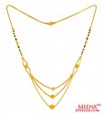 22kt Gold Fancy Mangalsutra - Click here to buy online - 1,126 only..