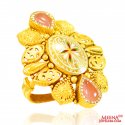 22Kt Gold Antique Fancy Ring - Click here to buy online - 1,606 only..