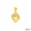 22K Gold Om Pendant  - Click here to buy online - 383 only..