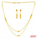 Click here to View - 22K Gold Two Tone Layered Set 