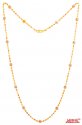 22Kt Gold Two Tone Long Chain