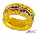 22kt Gold Meenakari Band For Ladies - Click here to buy online - 955 only..