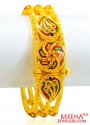 22 Kt Gold Meena Kada 1 Pc - Click here to buy online - 3,080 only..