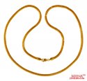 22K Gold Round Chain - Click here to buy online - 2,160 only..