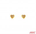 22Kt  Gold CZ Earrings   - Click here to buy online - 175 only..