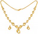 Click here to View - 22 Karat Gold Necklace Set Two Tone 