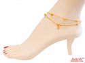 Click here to View - 22Kt Gold Fancy Anklets (2 Pc) 