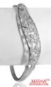 18k Bangle With CZ In White Gold - Click here to buy online - 1,222 only..
