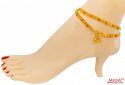 22Kt Gold Meenakari Anklets (2 pc) - Click here to buy online - 2,414 only..