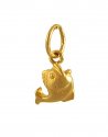 22K Gold Pisces Pendant - Click here to buy online - 198 only..