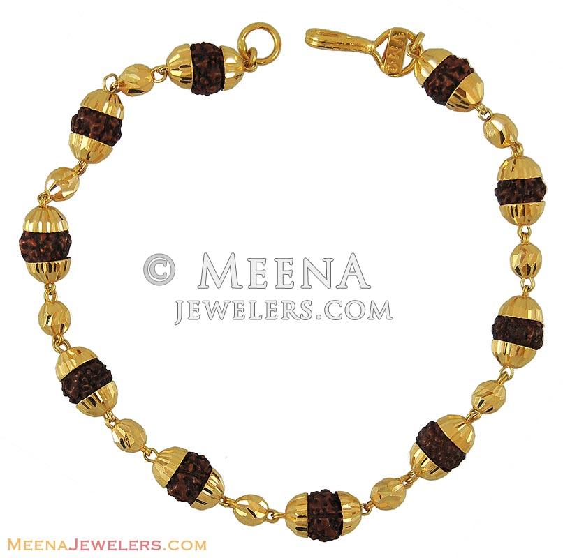 Rudraksha Bracelet (JBR00064) | Satva Gold