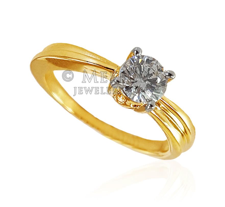 14ct White Gold Ladies Solitaire Diamond Ring - Size N|Miltons Diamonds