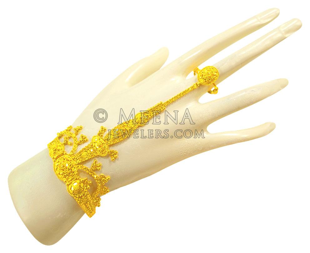 Retailer of 22 carat gold ladies kada bracelet rh-lb959 | Jewelxy - 215178