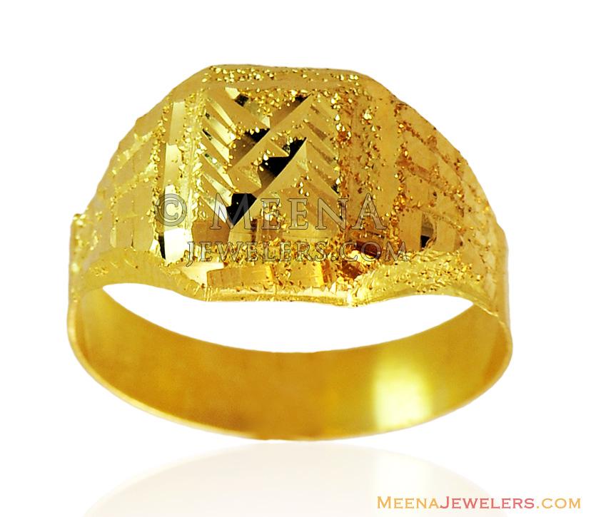 Buy Engraved 22k Gold Ring Jewelry, K1856, All Size Online in India - Etsy