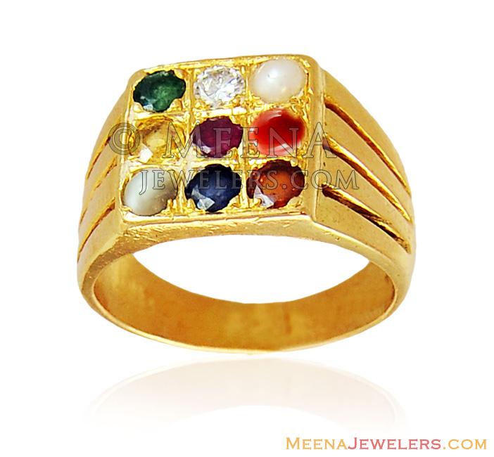 Certified Natural Navratna Gemstone Ring Astrological Panchdatu Handmade  Ring Gift Gor Men and Women - Etsy