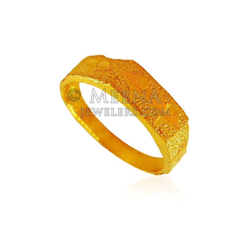Buy 22Kt Plain Gold Baby Boy Ring 93VD2204 Online from Vaibhav Jewellers