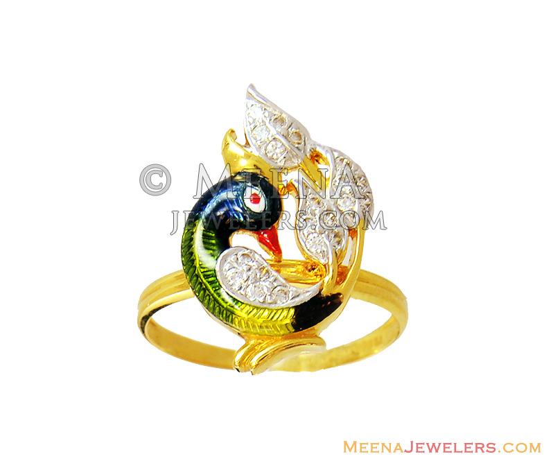 Buy Silver Plated Handcrafted Oxidized Peacock Ring by Noor Online at Aza  Fashions.