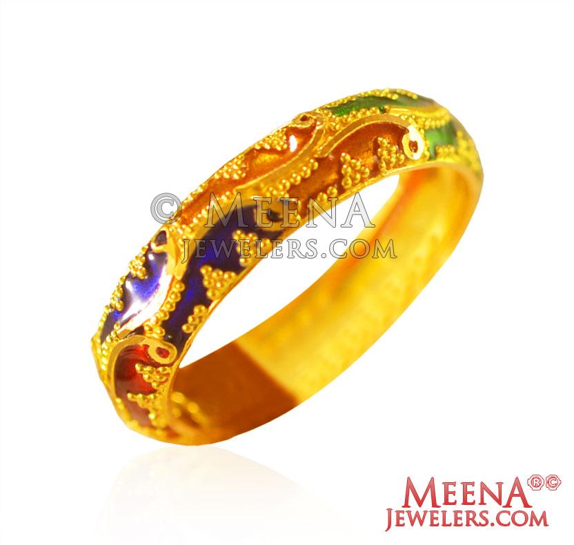 Meenakari Ring /polki Ring / Indian Gold Finger Ring/ Adjustable Ring /  Wedding Ring /indian Gold Ring /indian Jewelry/ Pakistani Jewelry - Etsy