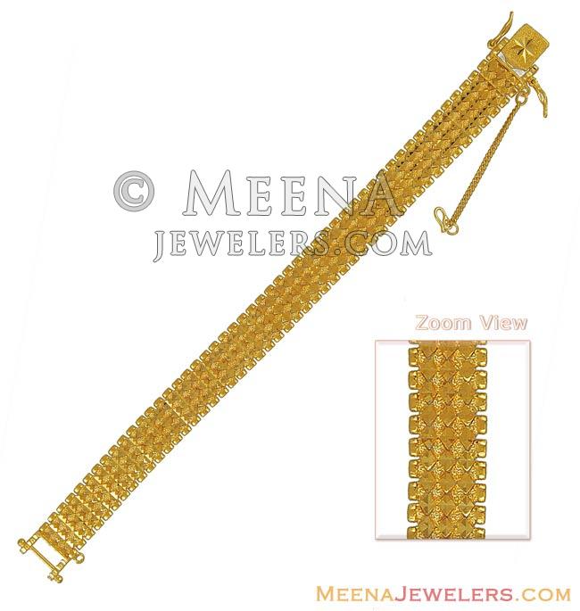 Genuine 22kt Yellow Gold Handmade Solid Gold Bar Royal Nawabi Chain or  Bracelet Fabulous Diamond Cut Design Men's Jewelry Br26 - Etsy | Mens gold  bracelets, Man gold bracelet design, Gold chains